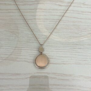 Ann Taylor LOFT Gold Circle Necklace